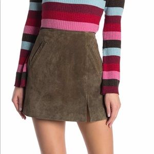 BlankNYC suede mini skirt